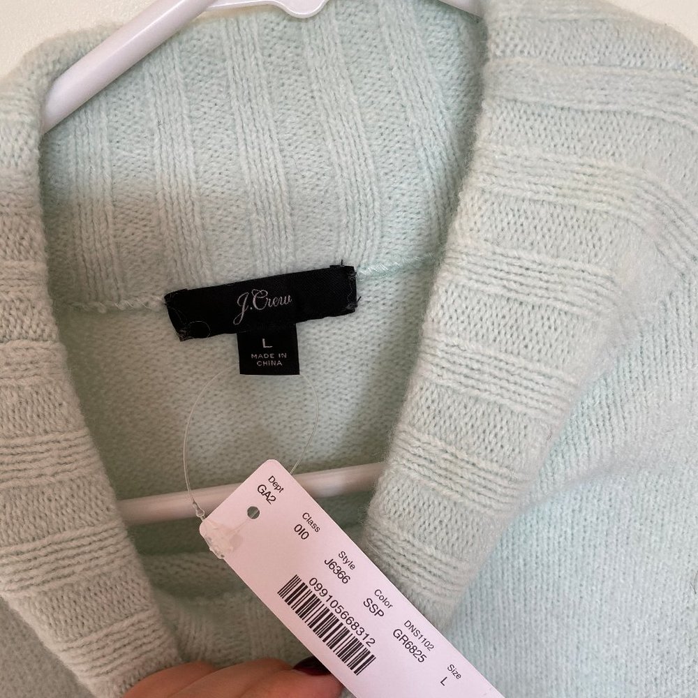 J.Crew Turtleneck Mint Sweater - Picture 3 of 5